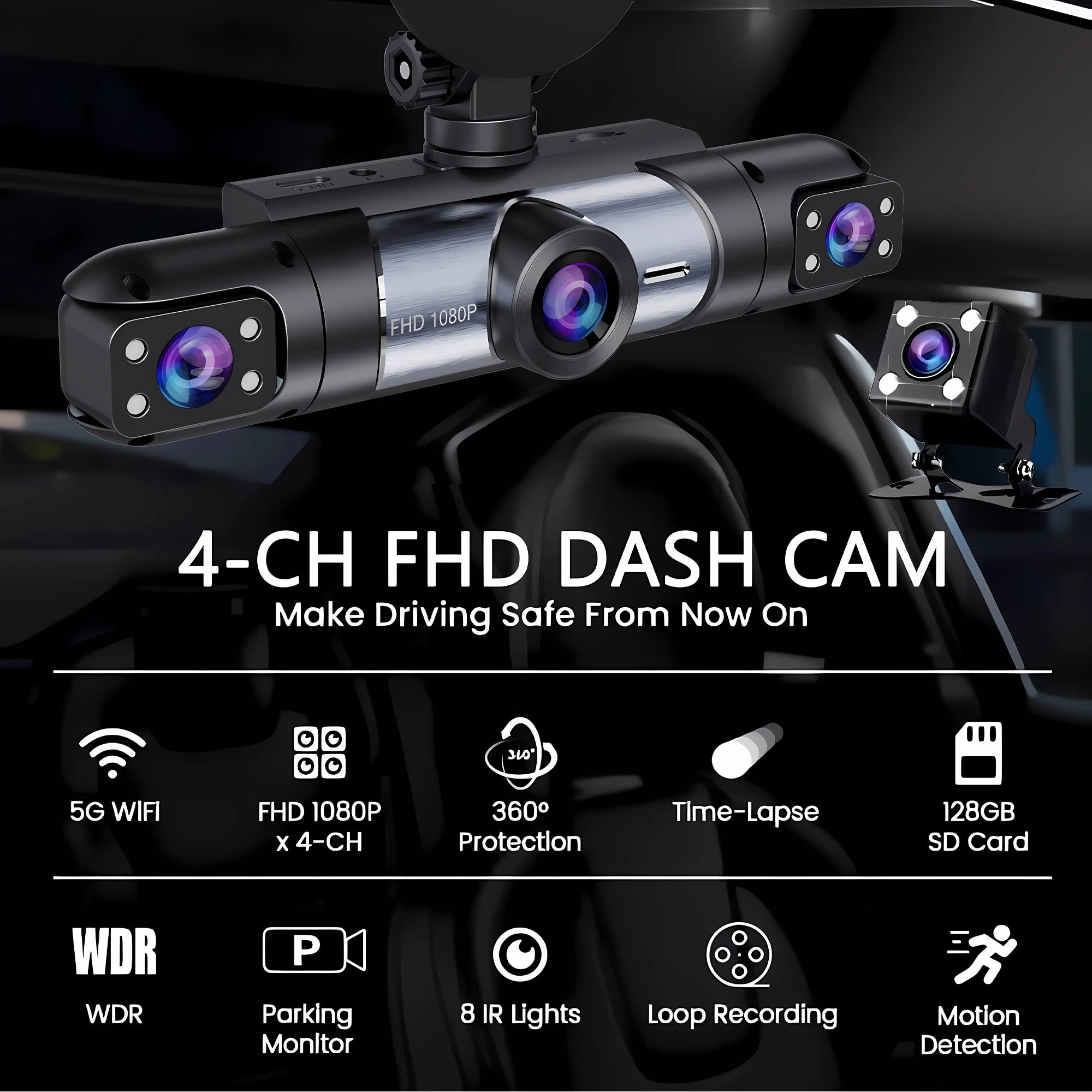 Car 360 Degrees Video Recorder