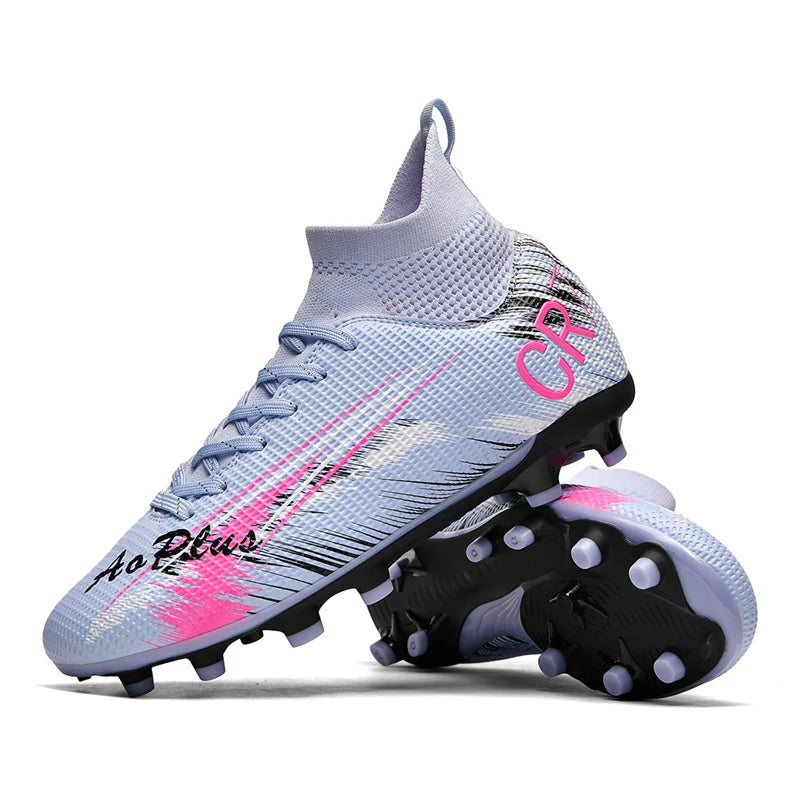 Men's Soccer Shoes Anti-slip TF/FG Football Boots Breathable Outdoor Grass Soccer Boots Low-Top Non-Slip Sports Soccer Sneakers