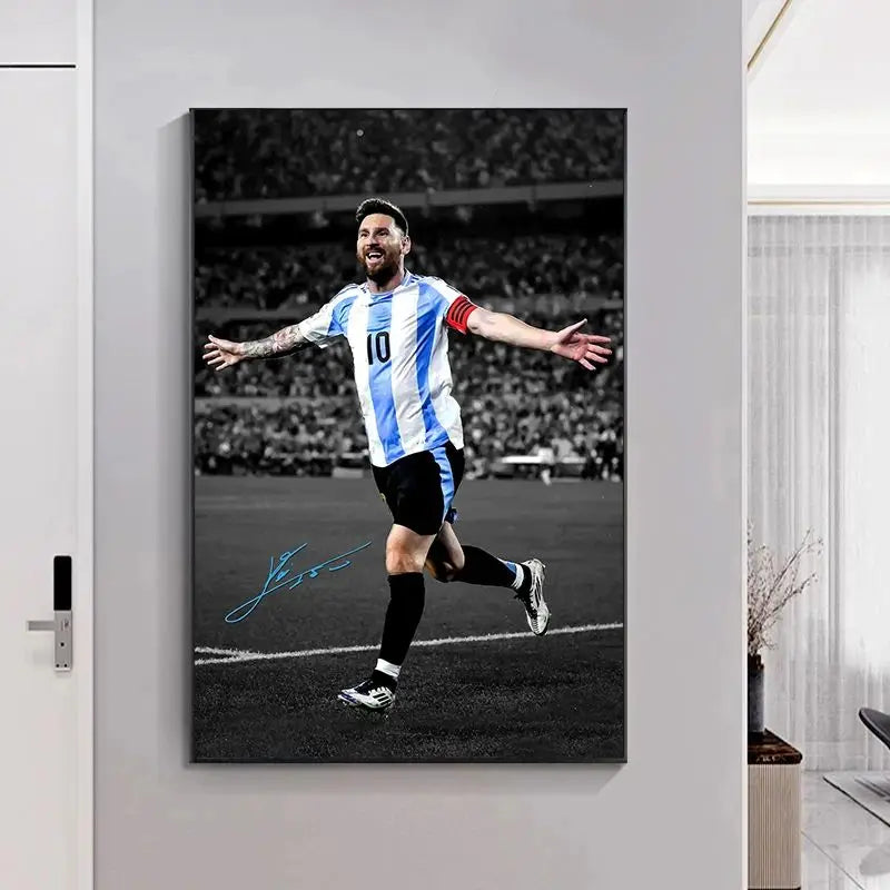 Soccer Sport Player Portrait Posters Print Football Play Picture Canvas Wall Painting Living Room Bedroom Home Decor