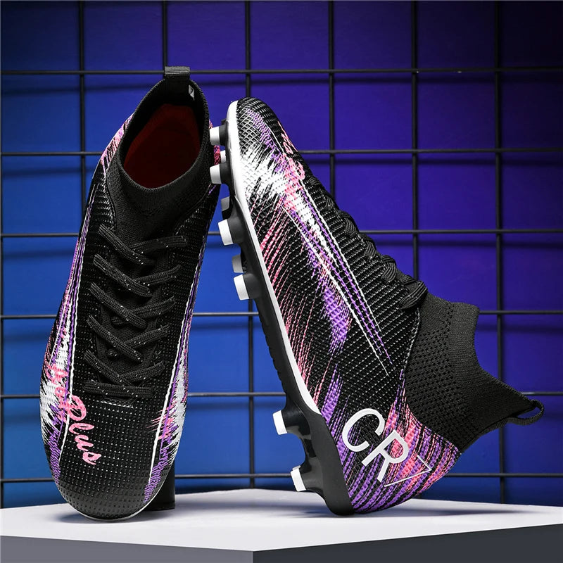 Men's Soccer Shoes Anti-slip TF/FG Football Boots Breathable Outdoor Grass Soccer Boots Low-Top Non-Slip Sports Soccer Sneakers