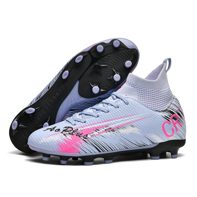 Men's Soccer Shoes Anti-slip TF/FG Football Boots Breathable Outdoor Grass Soccer Boots Low-Top Non-Slip Sports Soccer Sneakers