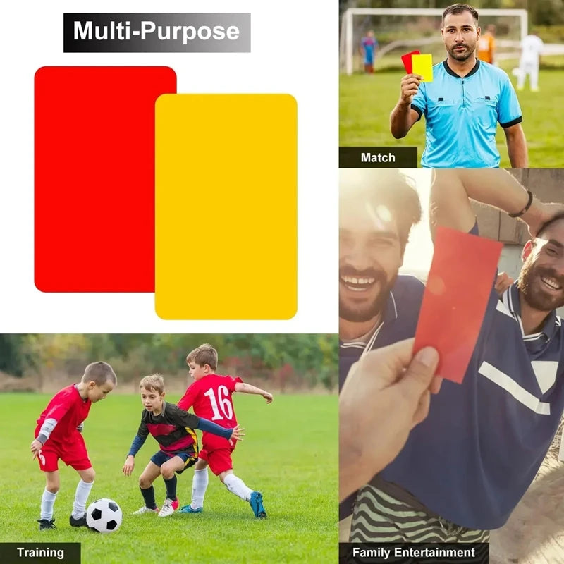 Soccer Referee Card Sets,warning Referee Red And Yellow Cards With Wallet Score Sheets,pencil Soccer Accessories