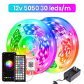 LED Strip Lights, Ultra-Long RGB 5050 LED Strips with Remote Controller, Color Changing Tape Light with 12V  Adapter for Bedroom