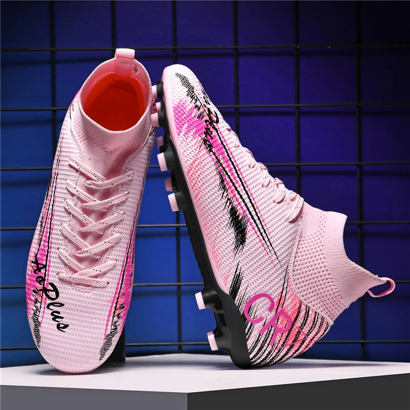 Men's Soccer Shoes Anti-slip TF/FG Football Boots Breathable Outdoor Grass Soccer Boots Low-Top Non-Slip Sports Soccer Sneakers