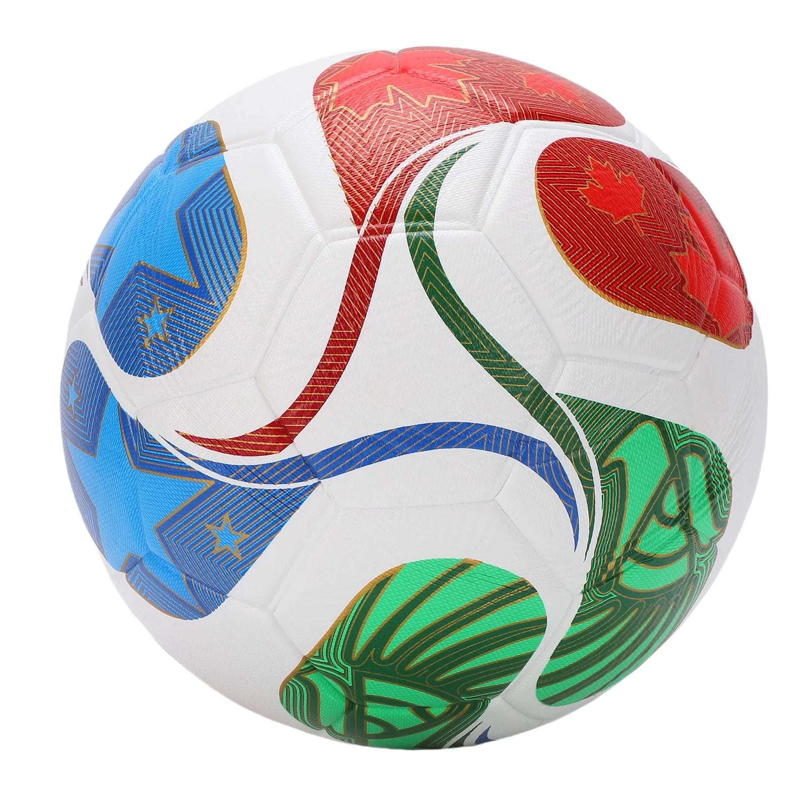 Soccer Ball Size 5 PU Wear Resist Thickened Water Proof Soccer Ball for Standard 11 Person Play Water Proof Soccer Ball