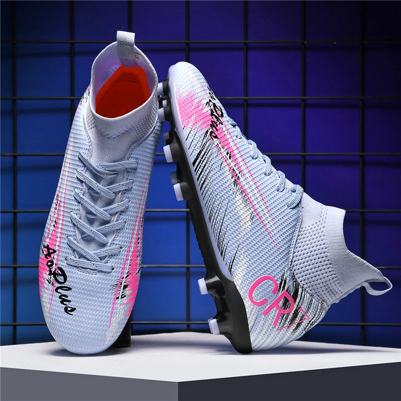 Men's Soccer Shoes Anti-slip TF/FG Football Boots Breathable Outdoor Grass Soccer Boots Low-Top Non-Slip Sports Soccer Sneakers