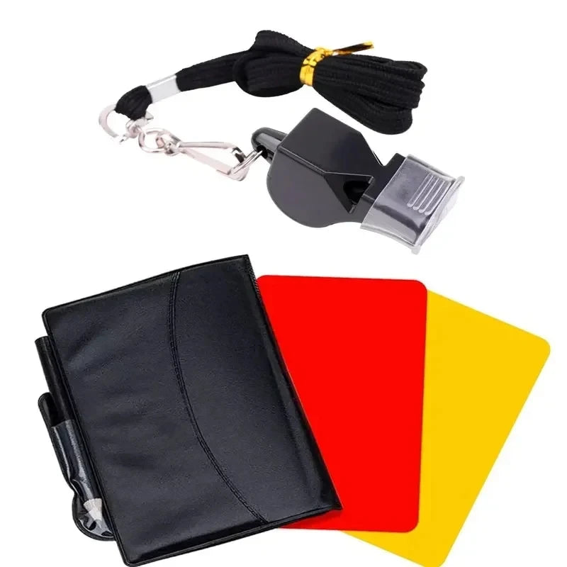Soccer Referee Card Sets,warning Referee Red And Yellow Cards With Wallet Score Sheets,pencil Soccer Accessories